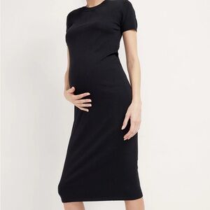 Hatch The Softsculpt Knit Eliza Dress in Black
